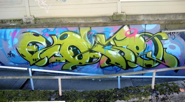 Graffiti Wall in Essen - Photo by Kico_one - Coke, Hafendampf, Essen (2014)