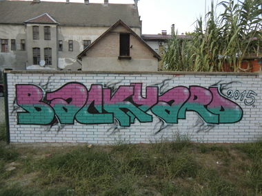 Graffiti Bombing in Donji Miholjac - Photo by Kico_one - BackyardFestival, Croatia, DonjiMiholjac (2015)