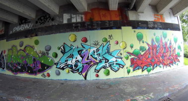 Graffiti Wall in Essen - Photo by Kico_one - Essen, NRW, Ruhrpott (2016)