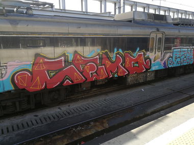 Graffiti Train in Lissabon - Photo by Kico_one - Lissabon, Portugal, Lisboa
