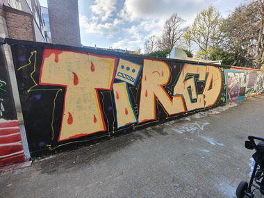 Graffiti Wall in Essen - Photo by Kico_one - Essen, Ruhrgebiet, Tired (2023)