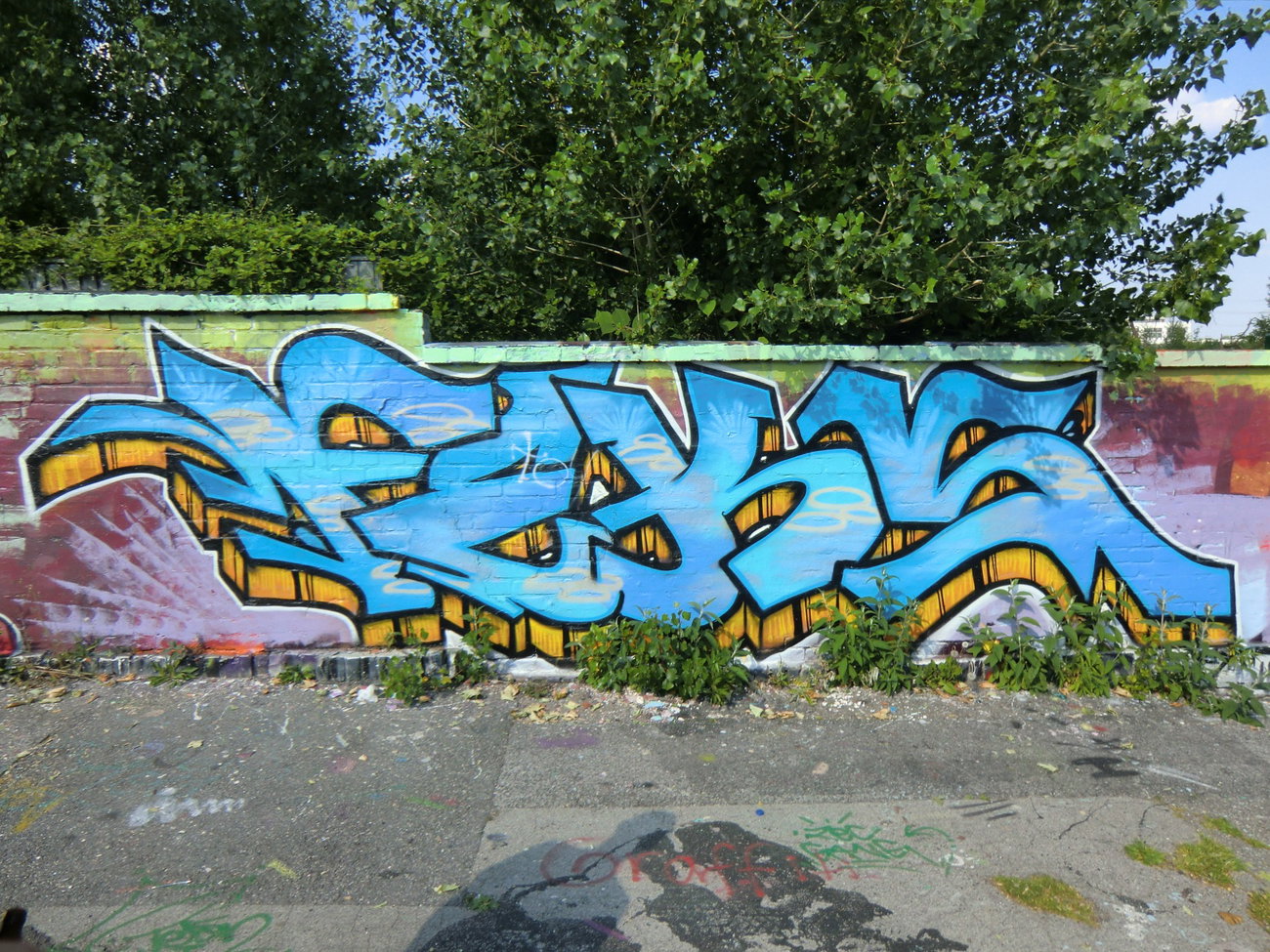 Graffiti Wall in Essen - Photo by Kico_one - Essen, Zollstrassse, Feks (2015)