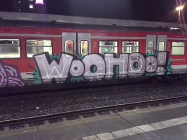 Graffiti Train in Essen,hbf - Photo by Kico_one - Woohoo, Essen, Nrw (2017)