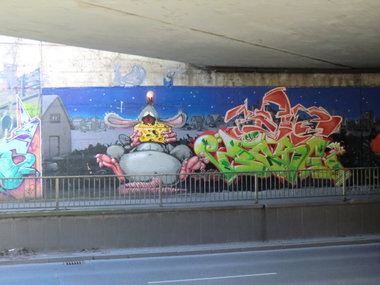 Graffiti Wall in Essen - Photo by Kico_one - Hafendampf, Essen (2014)