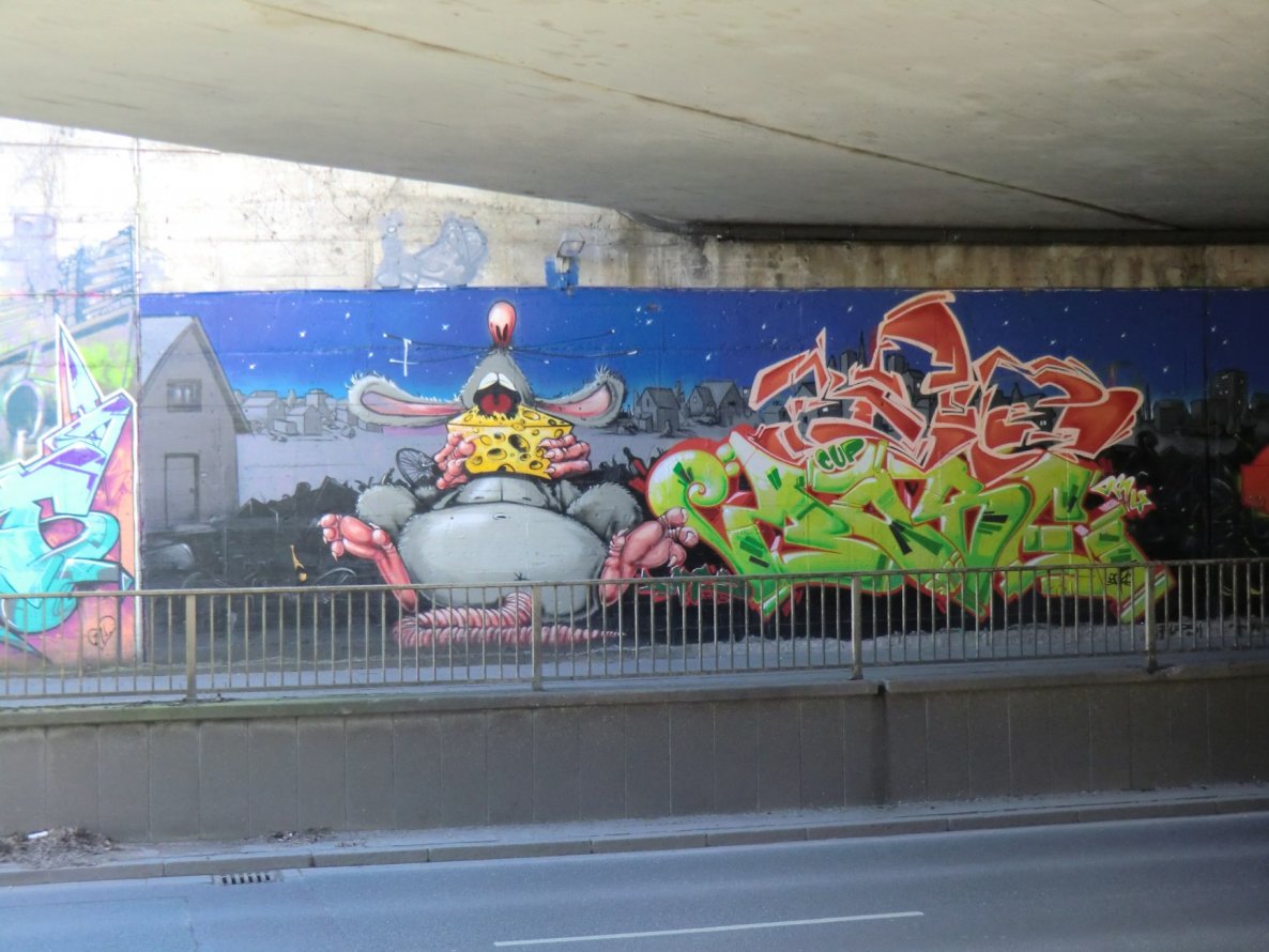 Graffiti Wall in Essen - Photo by Kico_one - Hafendampf, Essen (2014)