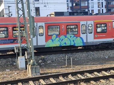 Graffiti Train in Frankfurt - Photo by Kico_one (2025)
