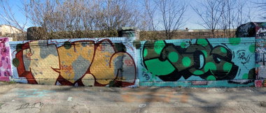 Graffiti Wall in Essen - Photo by Kico_one - Tv, Cva (2015)