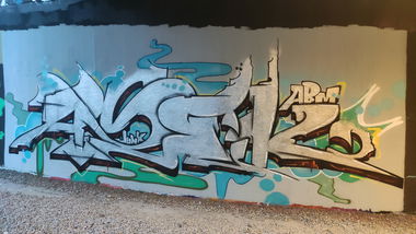 Graffiti Wall in Bochum - Photo by Kico_one - Asek, ABM