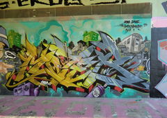 Graffiti Wall in Essen - Photo by Kico_one - Hafendamp, Essen, Moter (2014)
