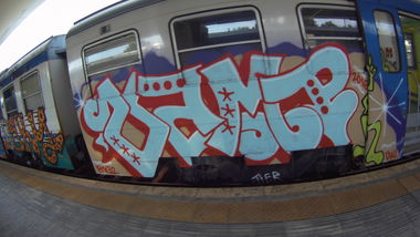 Graffiti Train in Pisa - Photo by Kico_one - Pisa, Italy