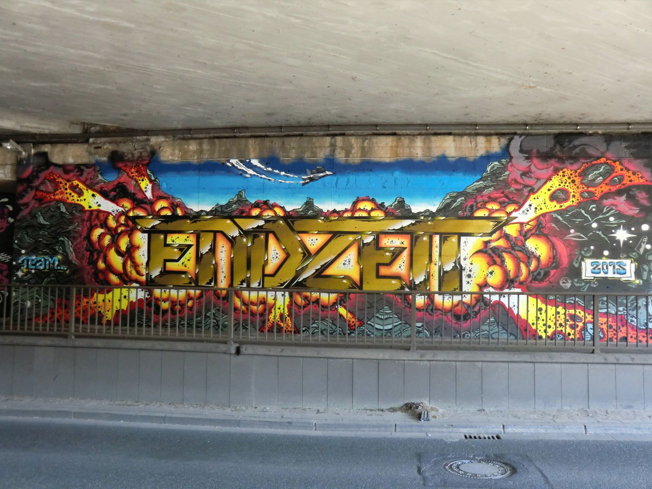 Graffiti Wall in Essen - Photo by Kico_one - Essen, Hafendampf, Endzeit (2015)