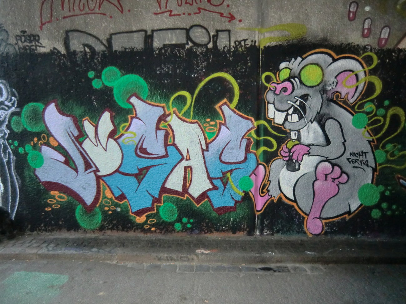 Graffiti Wall in Wien - Photo by Kico_one - Wien, Vienna, Austria