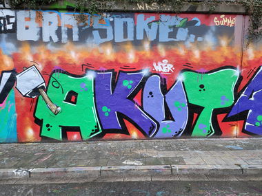 Graffiti Wall in Essen - Photo by Kico_one - Essen, Ruhrgebiet, Akut (2023)