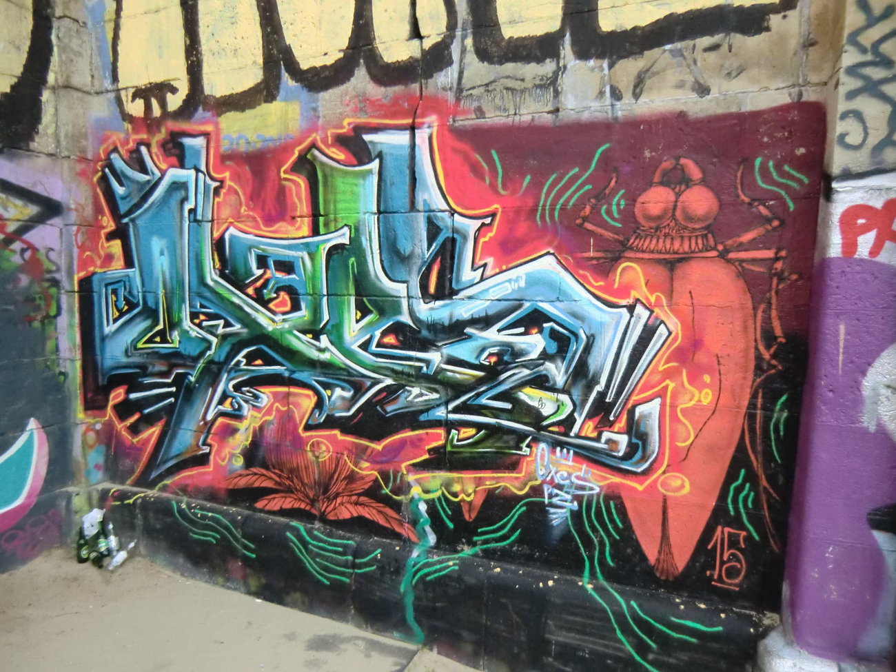 Graffiti Wall in Wien - Photo by Kico_one - Wien, Vienna, Austria