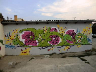 Graffiti Wall in Donji Miholjac - Photo by Kico_one - BackyardFestival, Croatia, DonjiMiholjac (2015)