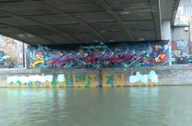 Graffiti Wall in Wien - Photo by Kico_one - Wien, Vienna, Austria