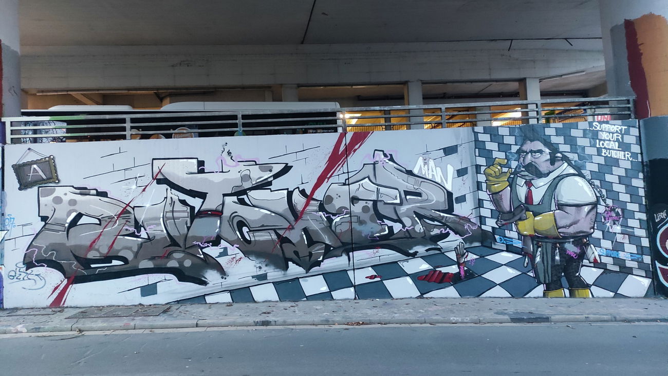 Graffiti Wall in Bochum - Photo by Kico_one - ABM, Butcher