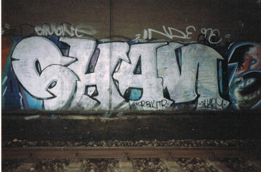 Graffiti Bombing in Essen - Photo by Kico_one - Sham, Bluter, Essen (199?)