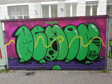 Graffiti Wall in Essen - Photo by Kico_one - Essen, NRW;Ruhrpott, Demon