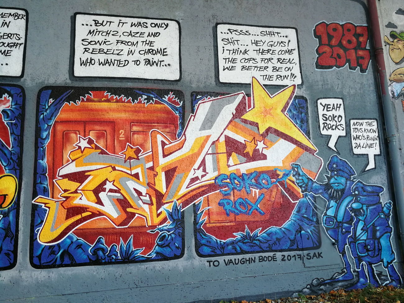 Graffiti Wall in Dachau - Photo by Kico_one - Dachau, Freisingerstrasse (2017)