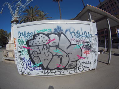 Graffiti Bombing in Barcelona - Photo by Kico_one - Barcelona, Spain, Catalonia