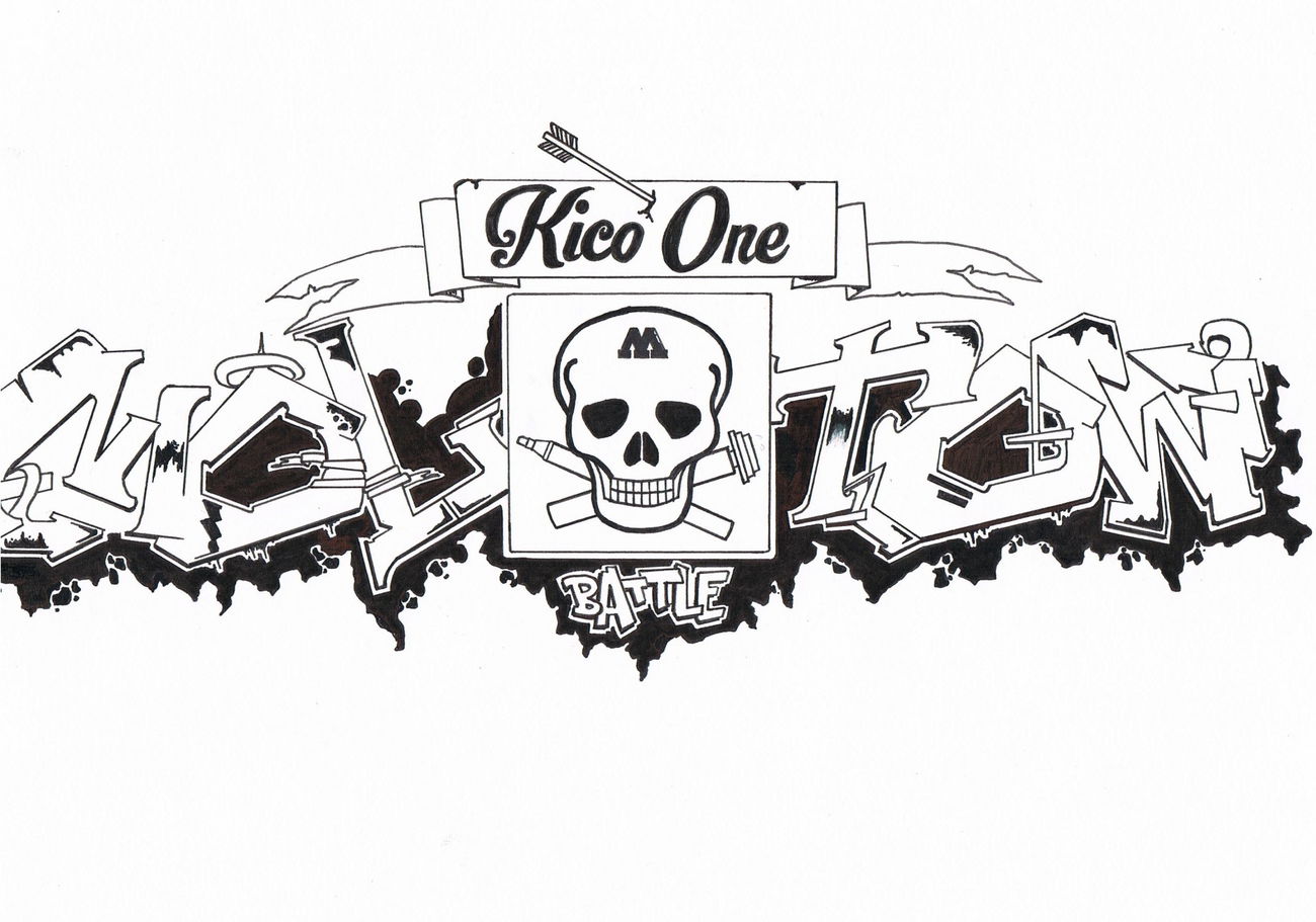 Graffiti Sketch in Essen - Photo by Kico_one - Kico, Essen, Ruhrgebiet (2015)