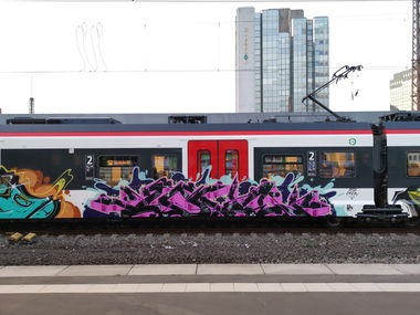 Graffiti Train in Essen - Photo by Kico_one (2025)