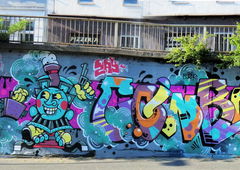 Graffiti Wall in Essen - Photo by Kico_one - Essen, Hafendampf, Jbcb (2015)