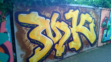 Graffiti Wall in Giradetstrasse - Photo by Kico_one - MK, Essen, Ruhrgebiet (2015)