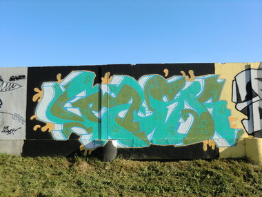 Graffiti Wall in Osijek - Photo by Kico_one - Osijek, Croatia, Gask