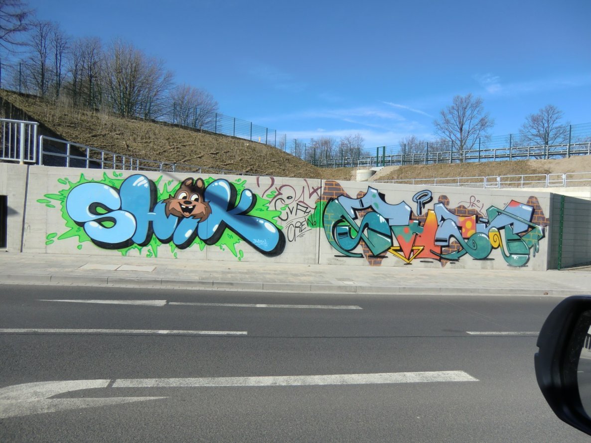 Graffiti Wall in Essen - Photo by Kico_one - Shik, Shet, Pfl (2014)
