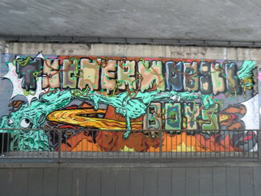 Graffiti Wall in Essen - Photo by Kico_one - Essen, Hafendampf, Tchernobyl (2015)