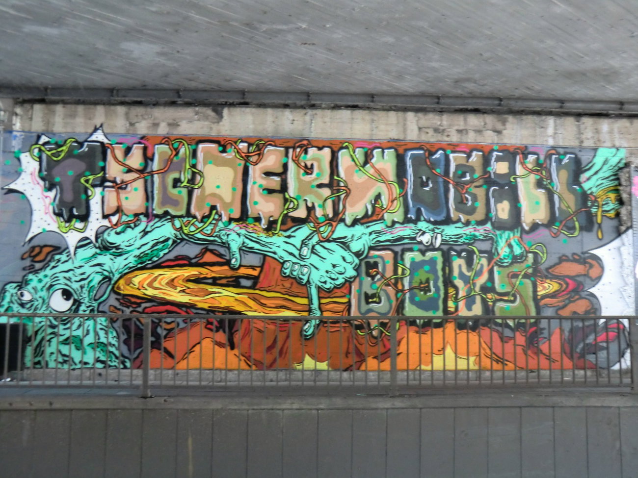 Graffiti Wall in Essen - Photo by Kico_one - Essen, Hafendampf, Tchernobyl (2015)