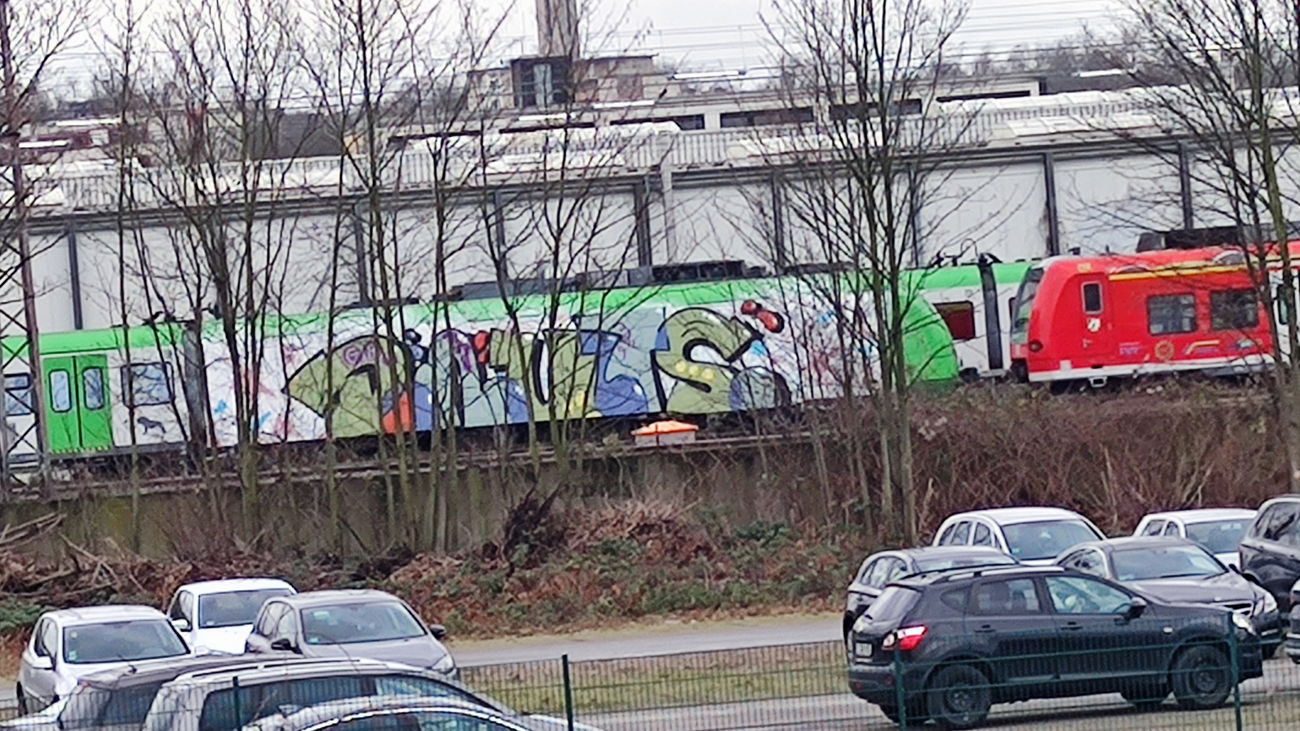 Graffiti Train in Essen - Photo by Kico_one (2021)