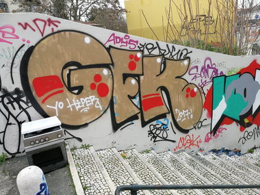 Graffiti Wall in Lissabon - Photo by Kico_one - Lissabon, Portugal, Lisboa