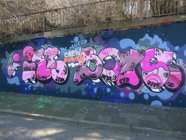 Graffiti Wall in Essen - Photo by Kico_one - Hafendampf, Essen, Ill (2014)