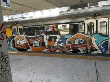 Graffiti Train in Lissabon - Photo by Kico_one - Lissabon, Portugal, Lisboa