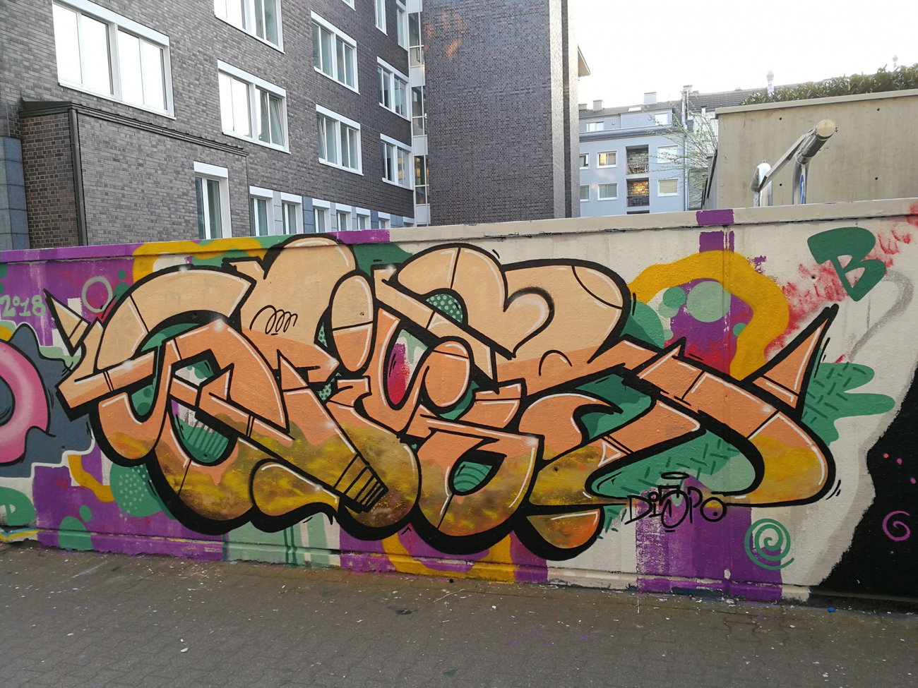 Graffiti Wall in Essen - Photo by Kico_one - Essen, Nrw;Ruhrpott, Stier (2018)