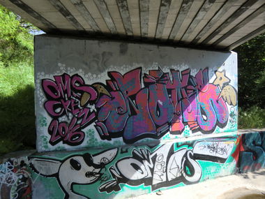 Graffiti Wall in Prague - Photo by Kico_one - Prague, Praha, OMS