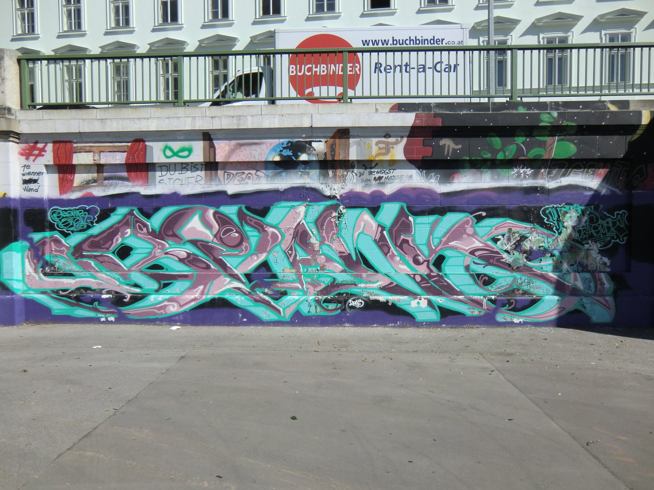 Graffiti Wall in Wien - Photo by Kico_one - Wien, Vienna, Austria
