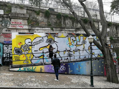 Graffiti Wall in Lissabon - Photo by Kico_one - Lissabon, Portugal, Lisboa