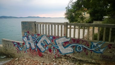 Graffiti Bombing in Zadar - Photo by Kico_one - Hec, Zadar, Croatia (2015)