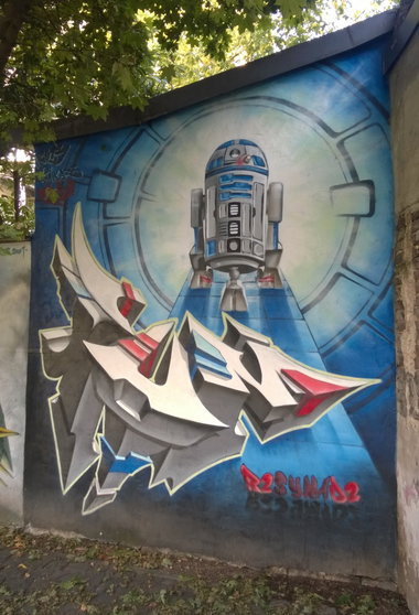 Graffiti Wall in Köln - Photo by Kico_one - Köln, R2D2, StarWars