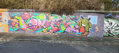 Graffiti Wall in Essen - Photo by Kico_one - Essen, Ruhrgebiet, Bres (2023)