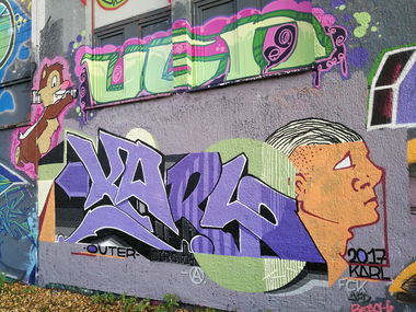 Graffiti Wall in Dachau - Photo by Kico_one - Dachau, Karl (2017)