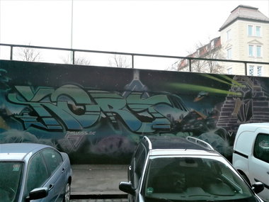 Graffiti Wall in München - Photo by Kico_one - München, Kort