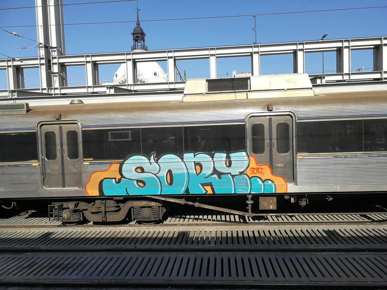 Graffiti Train in Lissabon - Photo by Kico_one - Lissabon, Portugal, Lisboa
