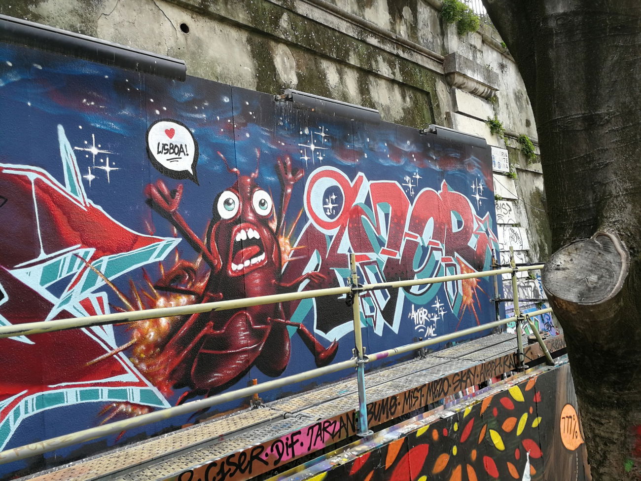 Graffiti Wall in Lissabon - Photo by Kico_one - Lissabon, Portugal, Lisboa