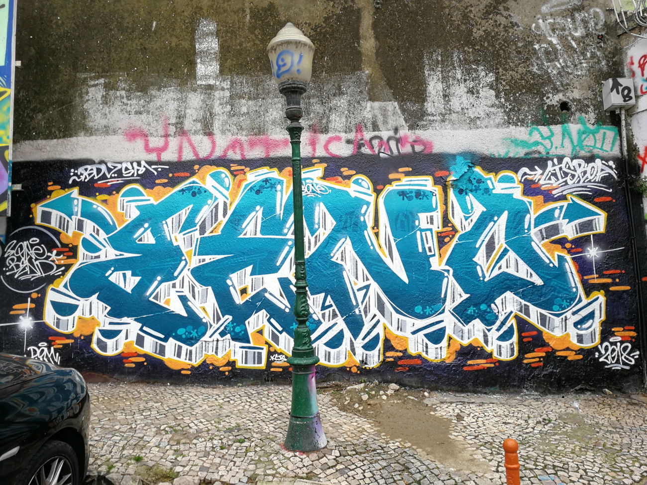 Graffiti Wall in Lissabon - Photo by Kico_one - Lissabon, Portugal, Lisboa