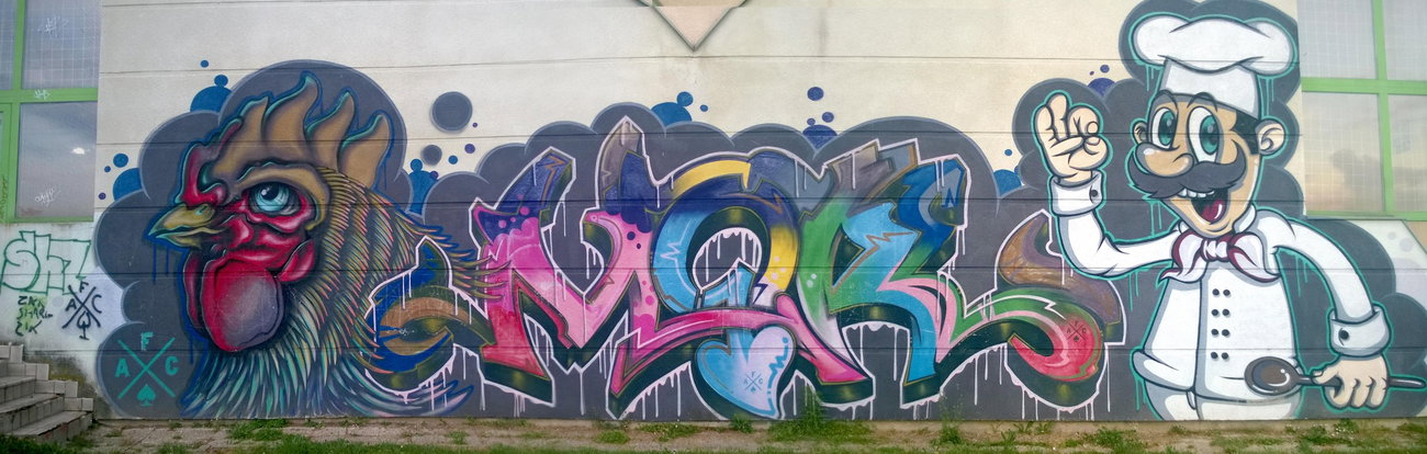 Graffiti Wall in Valpovo - Photo by Kico_one - Croatia, Hrvatska, Valpovo